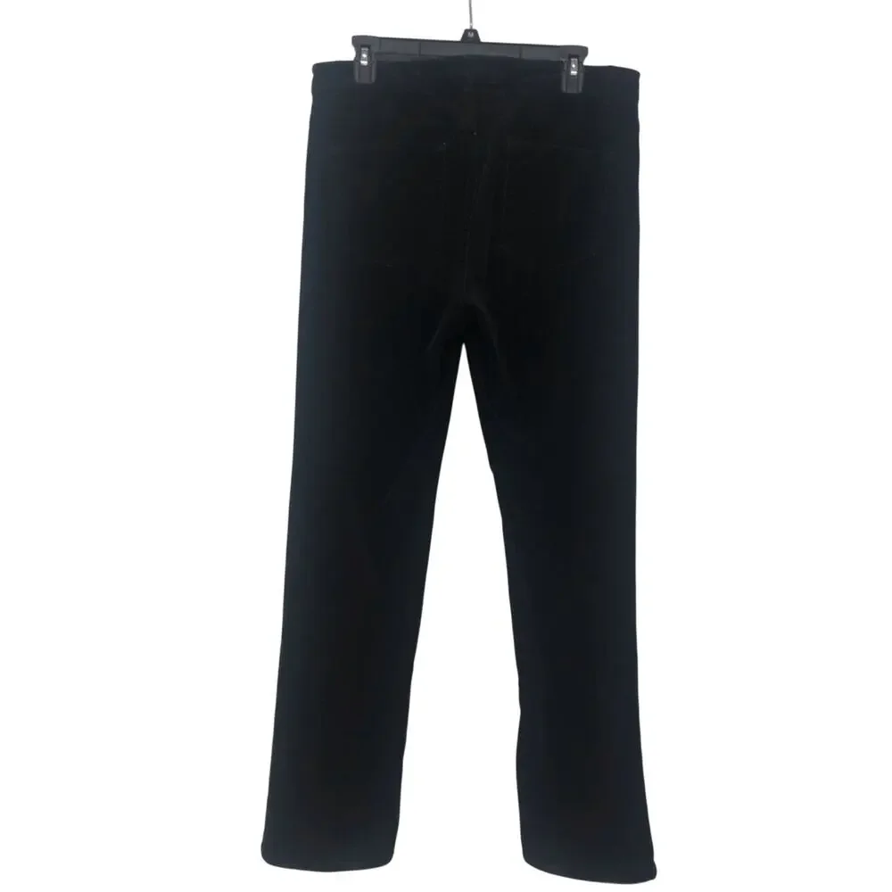 Chaps Traditional Black Corduroy Pants Classic Jeans Styling 5 Pocket Detail - Picture 16 of 16
